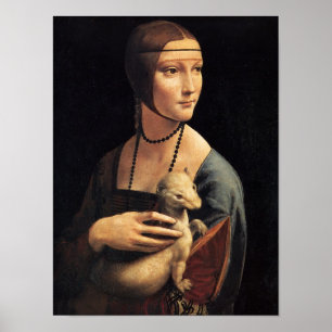 Lady und Ermine Poster