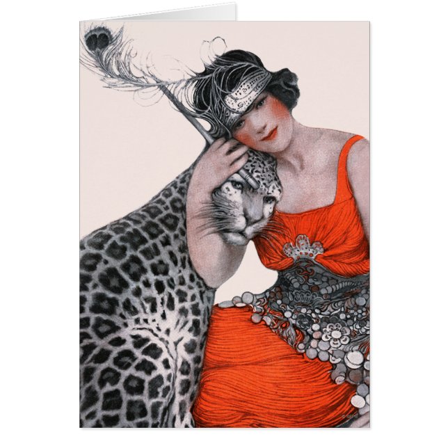 Lady und Leopard (Vorne)