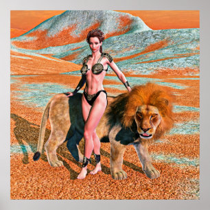 Lady und Lion Poster