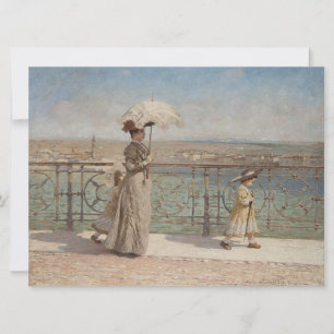 Lady und Mädchen auf der Ponte Nuovo-Brücke, Veron Karte