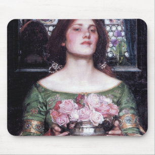 Lady und Rose, John William Waterhouse Mousepad