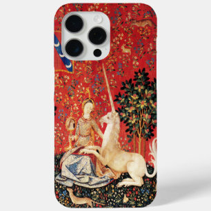 LADY UND UNICORN Fantasy Animes Green Red Floral Case-Mate iPhone Hülle
