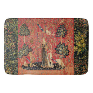 LADY UND UNICORN Lion, Fantasy-Blume, Tiere Badematte