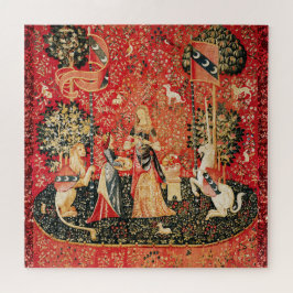 LADY UND UNICORN Riech, Löwe, Blume, Tiere Puzzle
