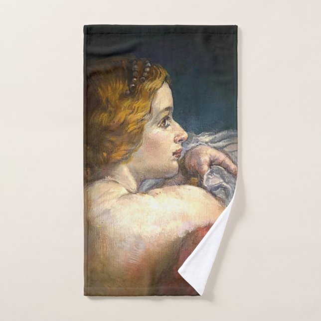 Lady Under the Moon Elegante Badetücher Badhandtuch Set (Handtuch)