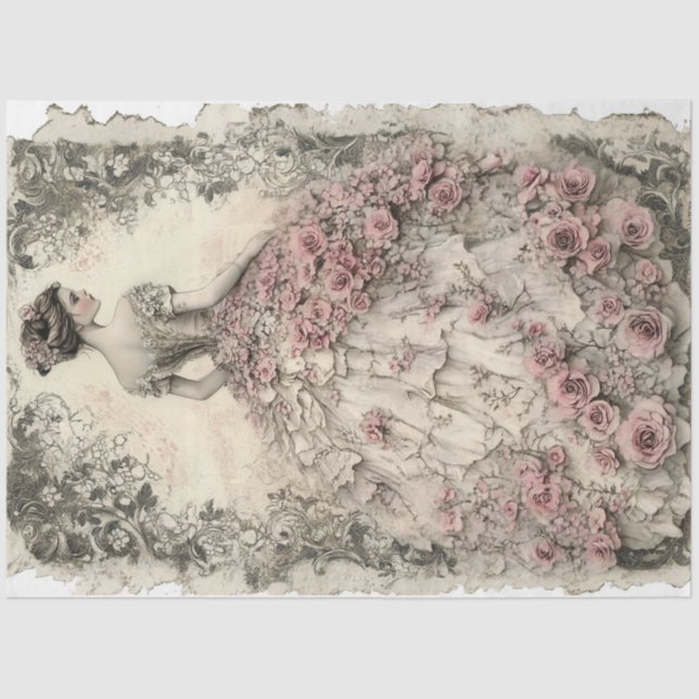 Lady Valentine Seidenpapier (Vorderseite)