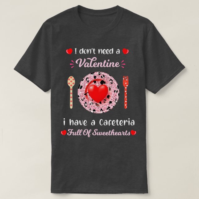 Lady Valentinstag zum Mittagessen T-Shirt (Design vorne)