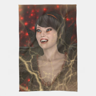 Lady Vamp Geschirrtuch