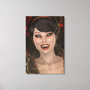 Lady Vamp Leinwanddruck
