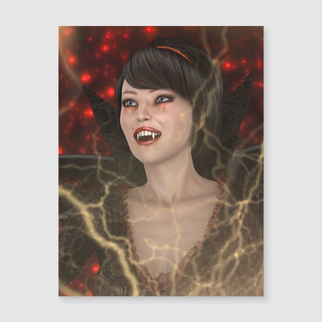 Lady Vamp Magnetkarte (Vorderseite)