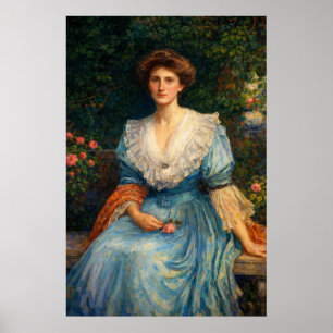 Lady Violet Henderson von John William Waterhouse Poster