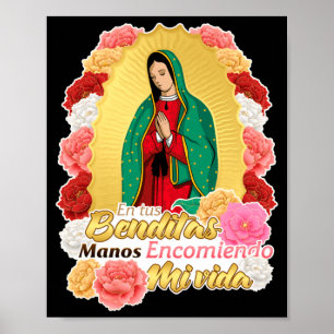 Lady Virgen De Guadalupe Heilige Jungfrau Maria Ro Poster