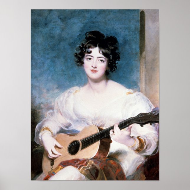 Lady Wallscourt 1825 Poster (Vorne)