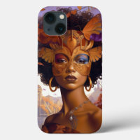 Lady Wear Mask Black Fantasy Art