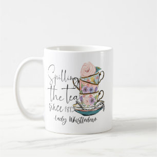 Lady Whistledown Spilling Tea Since 1813 Kaffeetasse