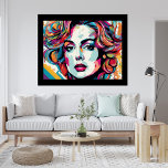 Lady Wilma Pop Art Poster<br><div class="desc">Treten Sie ein in eine Welt lebendiger Kreativität mit unserem "Lady Wilma Pop Art Poster". Dieses faszinierende Kunstwerk verbindet den lebendigen Geist der Pop-Kunst nahtlos mit der Eleganz Lady Wilmas. Die kühnen Farben und das auffallende Design schaffen ein visuell dynamisches Meisterwerk, das Individualität und künstlerischen Ausdruck zelebriert. Ob Sie ein...</div>