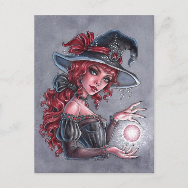 Lady Witch Postkarte (Vorderseite)