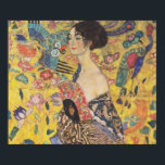 Lady with Fan - Gustav Klimt Poster<br><div class="desc">Künstler: Gustav Klimt Start Datum: 1917 Fertigstellung Datum:1918 Stil: Japonismus,  Jugendstil (modern) Periode: Späte Werke Genre: Porträt Technik: Öl-Material: Leinwand Tags: weiblich,  Portraits,  japonisch,  japonistisch,  Fan,  Klasse,  Vögel,  Blume,  Wand,  dekorativ</div>