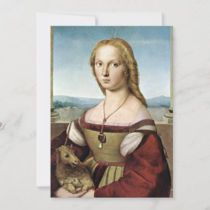 Lady with Unicorn - Raphael - c1506 Mitteilungskarte