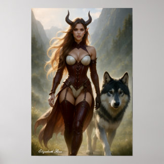 Lady Wolf Poster