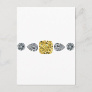 Lady Yellow Diamond Necklace Postkarte