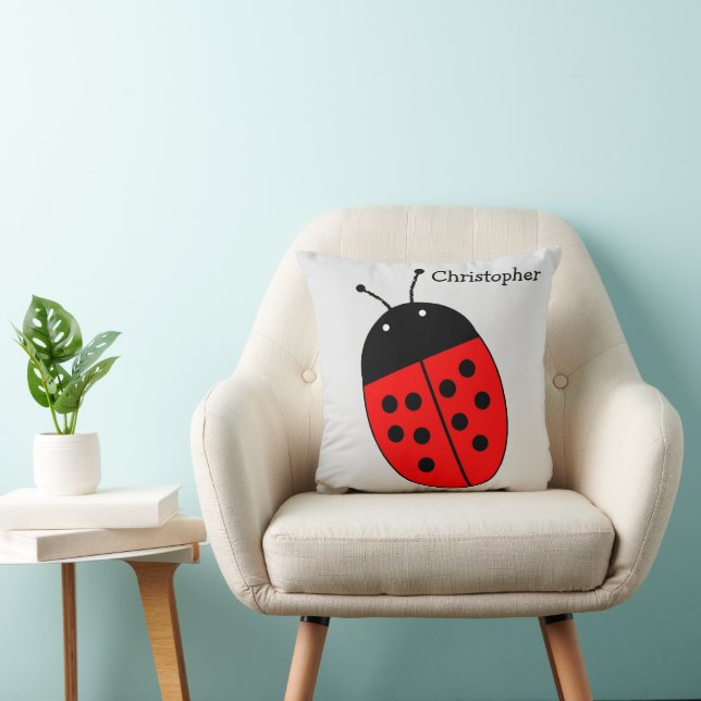 Ladybird Design Personalisiert Kissen (Stuhl )