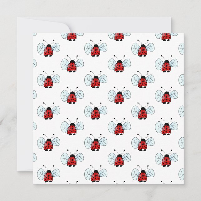 Ladybird Einladung (Vorderseite)
