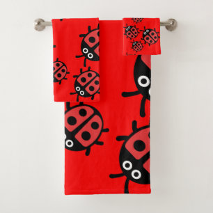 Ladybird-Familie Badhandtuch Set