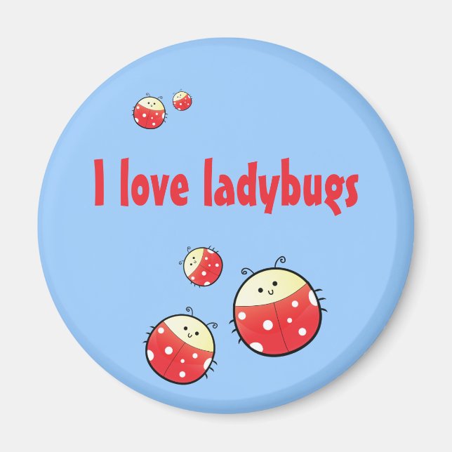 Ladybird-Familie Magnet (Vorne)