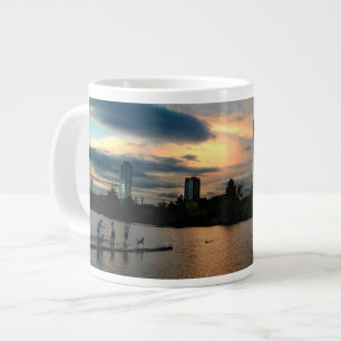 Ladybird Lake Dog Park Sunset Austin Texas Skyline Jumbo-Tasse