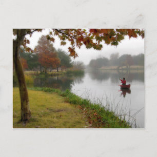 Ladybird Lake Fishing - Austin Texas Postkarte