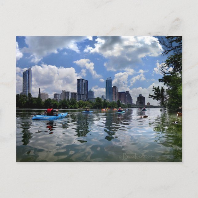 Ladybird Lake Kayaks and Dog Park - Austin, Texas Postkarte (Vorderseite)