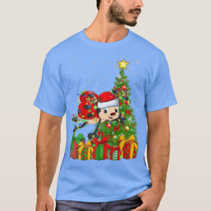 Ladybird Lighting Xmas Tree Weihnachtsmannmütze La T-Shirt