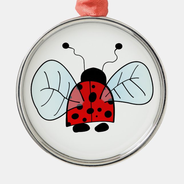 Ladybird Ornament Aus Metall (Vorne)