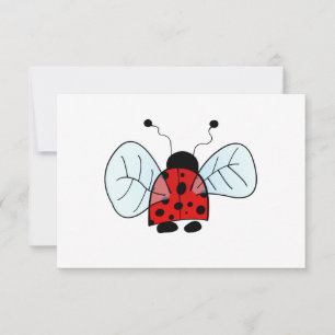 Ladybird RSVP Karte