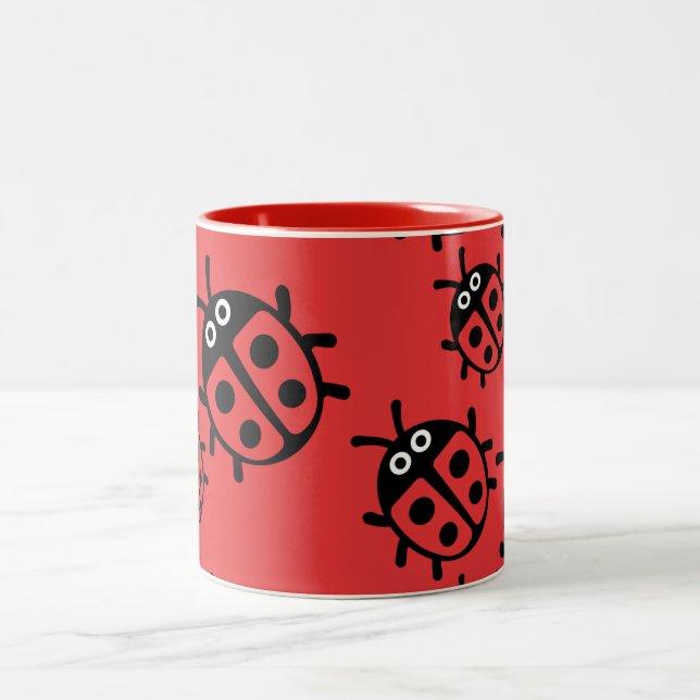 Ladybird und Ladybug Zweifarbige Tasse (Mittel)
