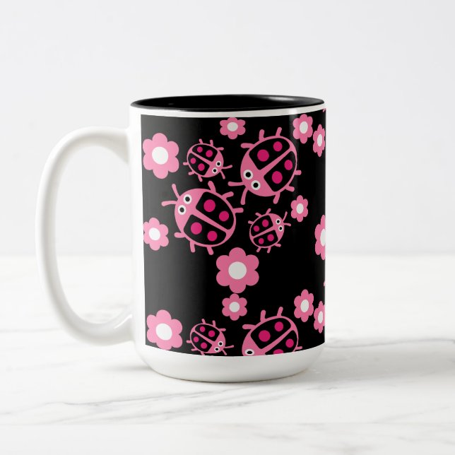 Ladybird und Ladybug Zweifarbige Tasse (Links)