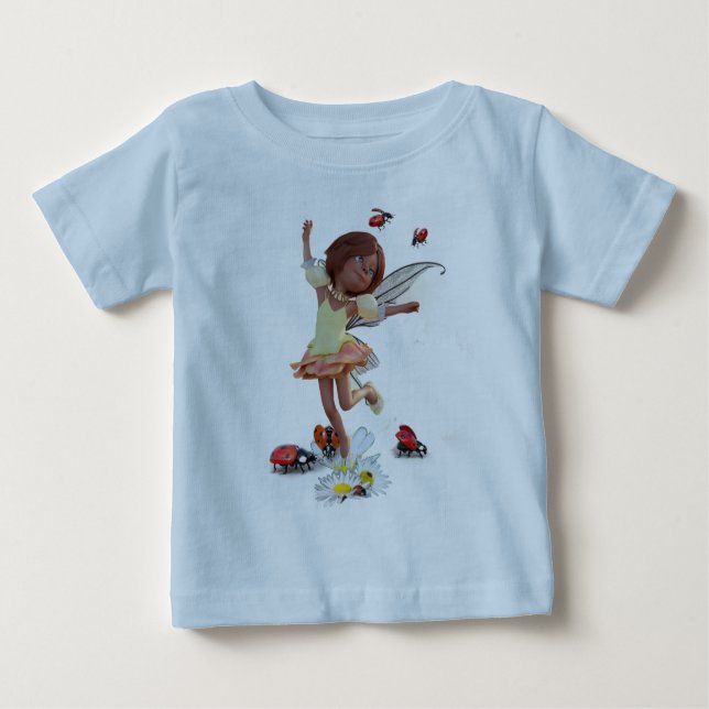 LADYBIRDS UND BUTTERFLIS BABY T-SHIRT (Vorderseite)