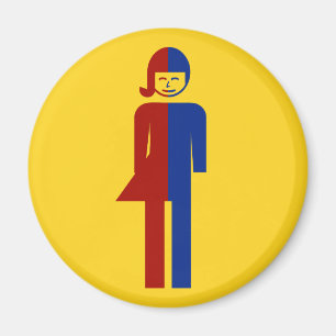 Ladyboy/Tomboy-Toilette ⚠ thailändisches ⚠ Magnet