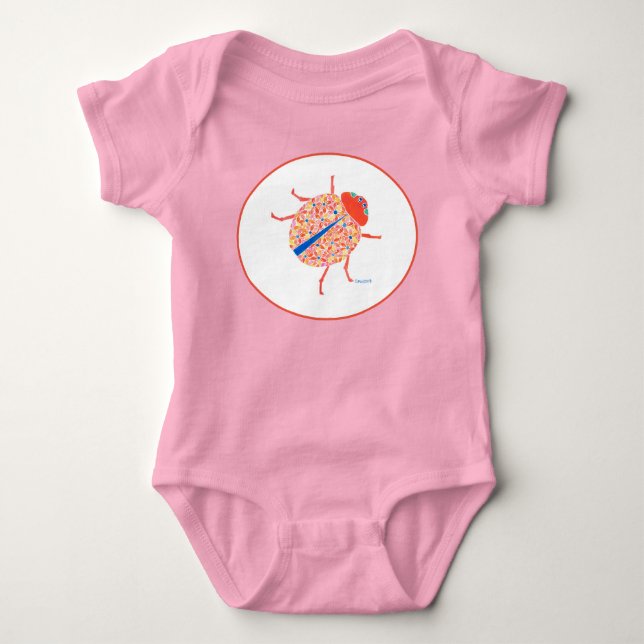 Ladybug 1-teilige Baby Bodysuit Strampler (Vorderseite)