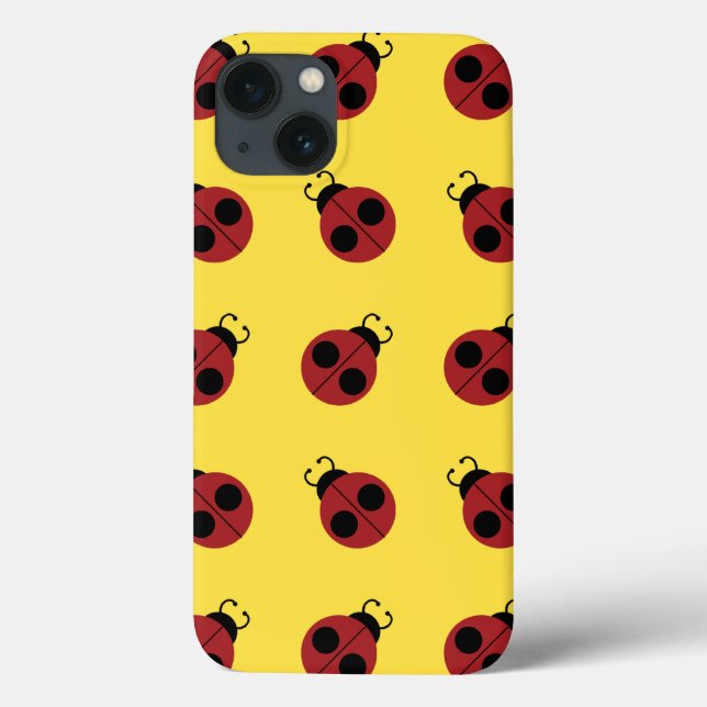 Ladybug 60er Retro cool Case-Mate iPhone Hülle (Rückseite)