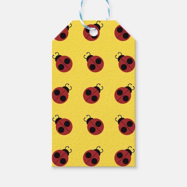 Ladybug 60er Retro cool Geschenkanhänger (Vorderseite)
