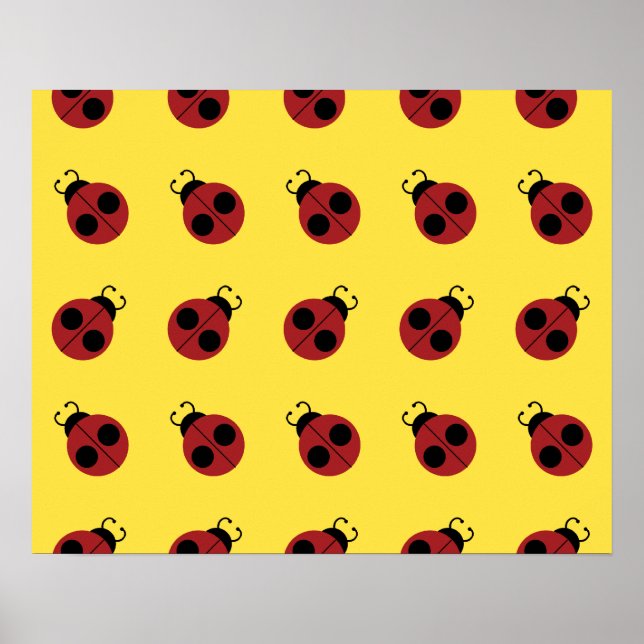 Ladybug 60er Retro cool Poster (Vorne)