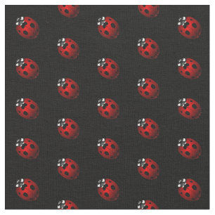 Ladybug Art Fabric Ladybird Fabric Cotton oder Pol Stoff