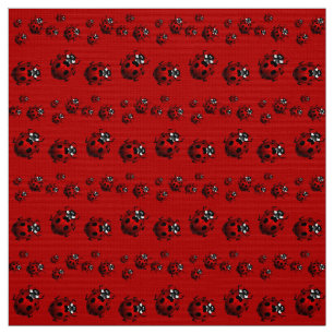 Ladybug Art Fabric Ladybird Fabric Cotton oder Pol Stoff