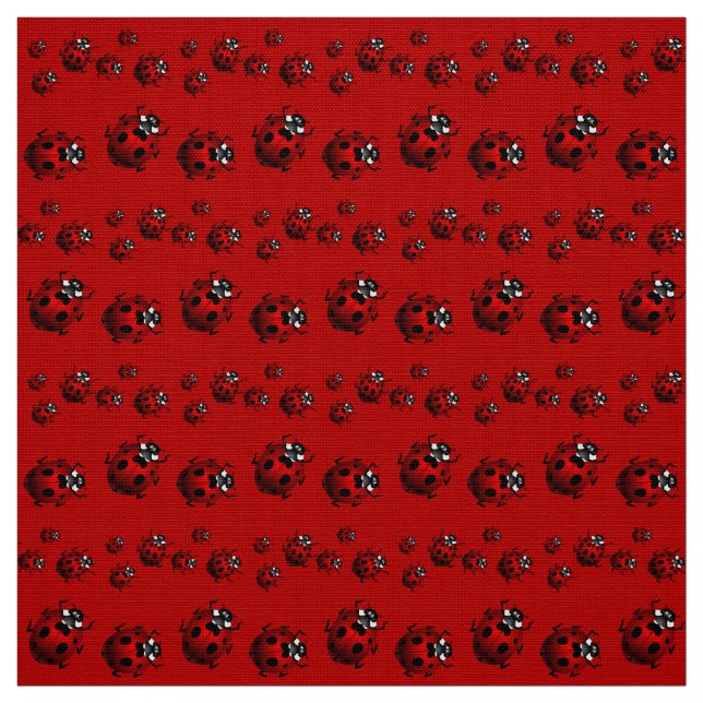 Ladybug Art Fabric Ladybird Fabric Cotton oder Pol Stoff (Muster)