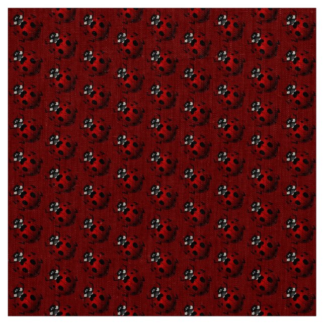 Ladybug Art Fabric Ladybird Fabric Cotton oder Pol Stoff (Muster)