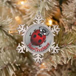 Ladybug Art Ornament Ladybug Weihnachtsdekoration