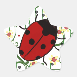 Ladybug Art Stern-Aufkleber