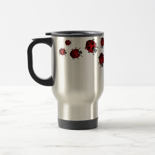 Ladybug Art Travel Mug Gifts Ladybug  Mugs Reisebecher (Links)